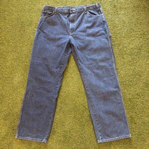 Dickies Relaxed Fit Straight Leg Carpenter Jeans Mens 42 x32 Zipper Close